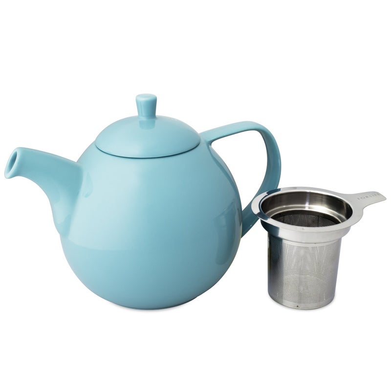 FORLIFE Curve Teapot with Infuser, 45-Ounce, Turquoise - Image 2